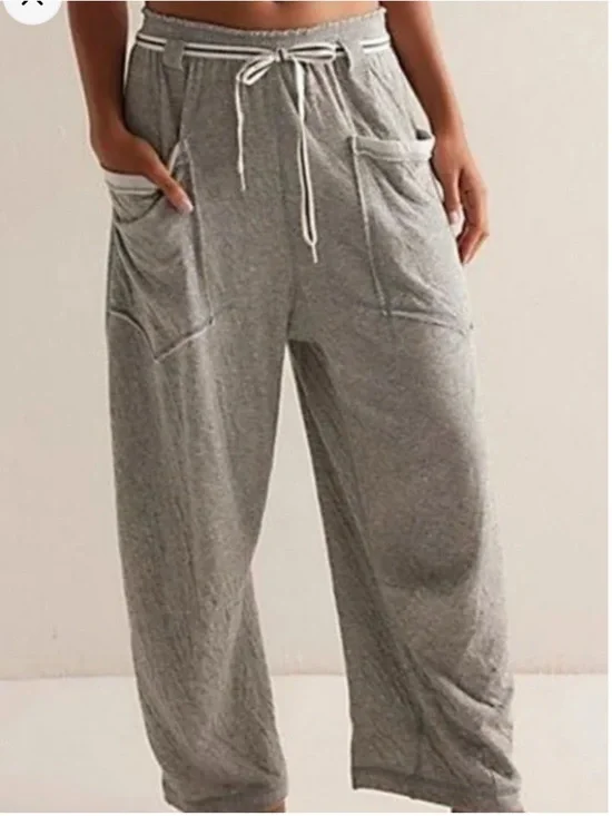 NWOT Free People Wait a Minute Barrel Lounge Pants - Picture 2 of 8